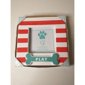 Dog Bone Ceramic Photo Frame 6 X 6